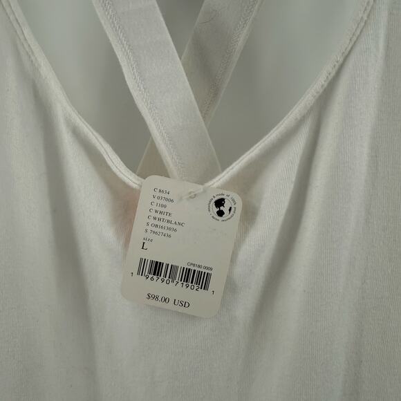 FREE PEOPLE MOVEMENT Prima Shortsie Romper Size Large NWT White Athleisure - Picture 9 of 16